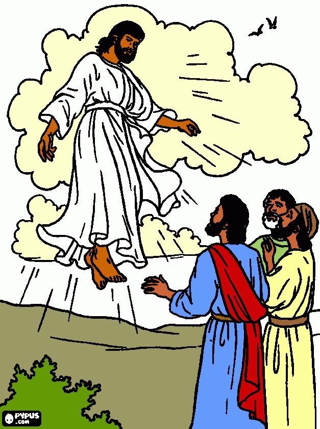 dessin jesus ascension