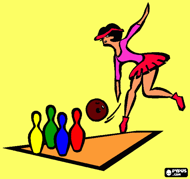 dessin jeu de quilles