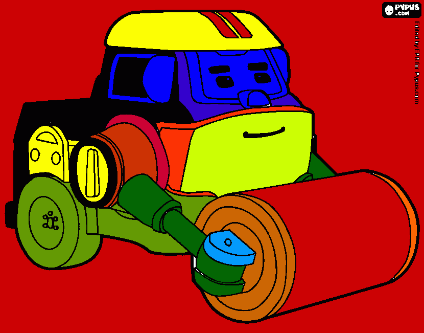 dessin Joli coloriage de Robocar Poli