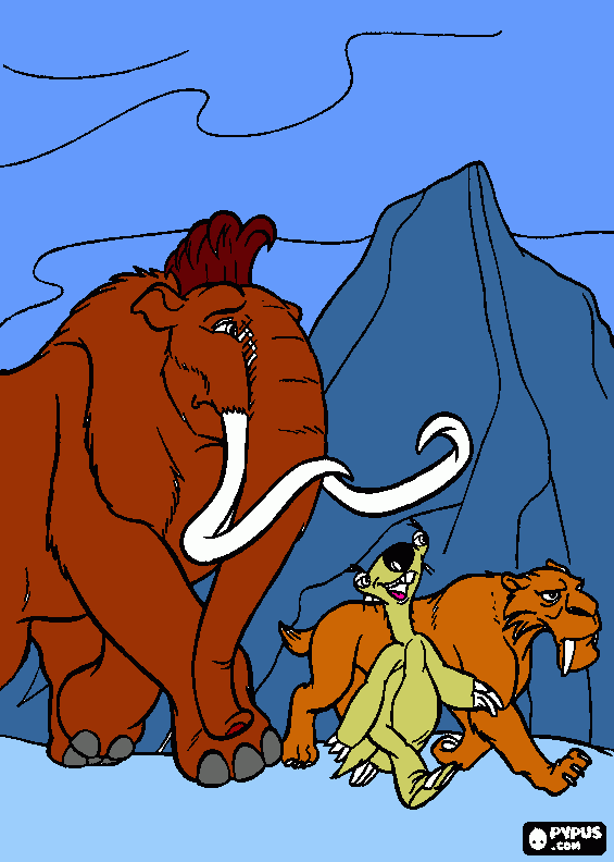 dessin l'age de glace