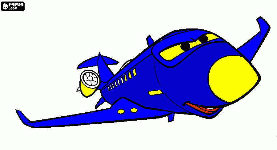 dessin L' avion décolle