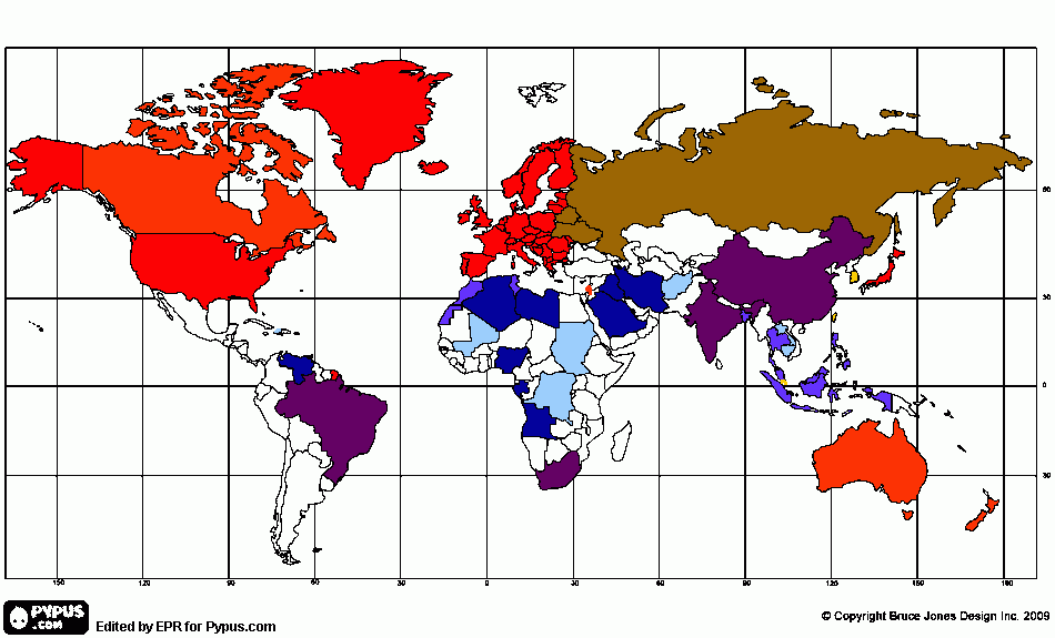 dessin L'Organisation de l'Espace Mondial