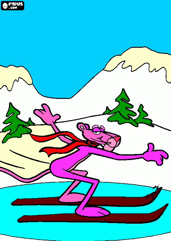 dessin la panthere rose