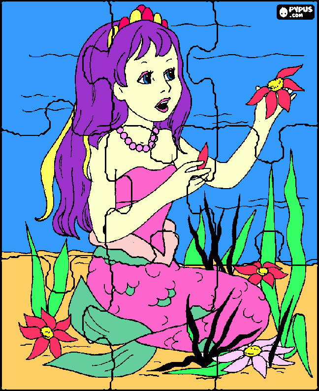 dessin la petite sirène