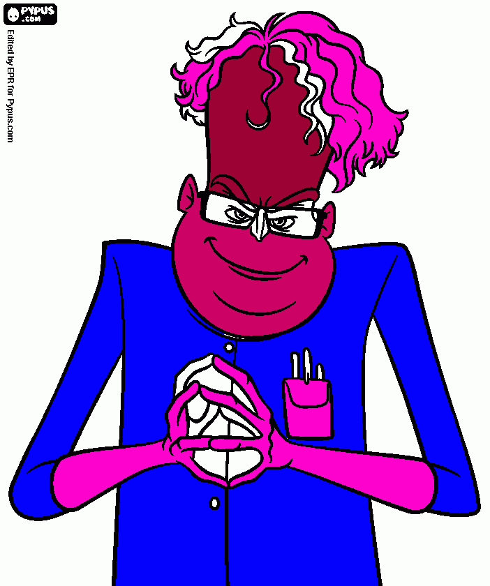 dessin la pieuvre déguisée en homme