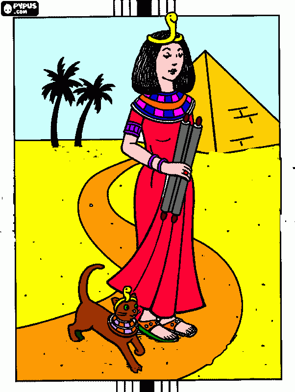 dessin LA REINE CLEOPATRE
