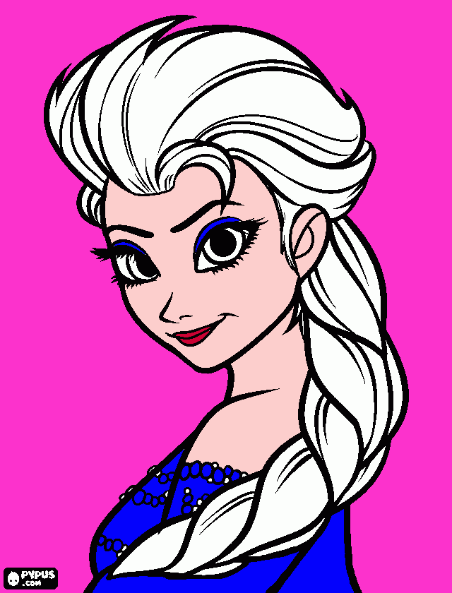 dessin La reine des neiges en photo