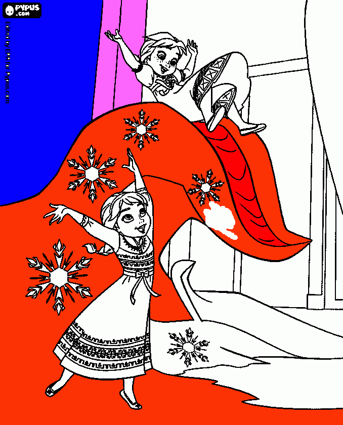 dessin La reine des neiges