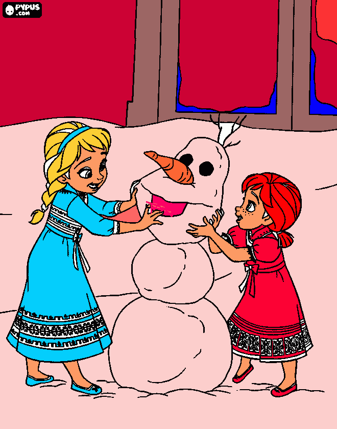 dessin lareiine desneige
