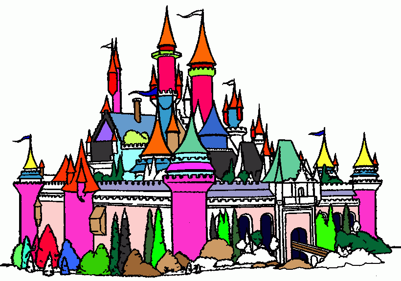 dessin le chateau de la belle au bois dormant