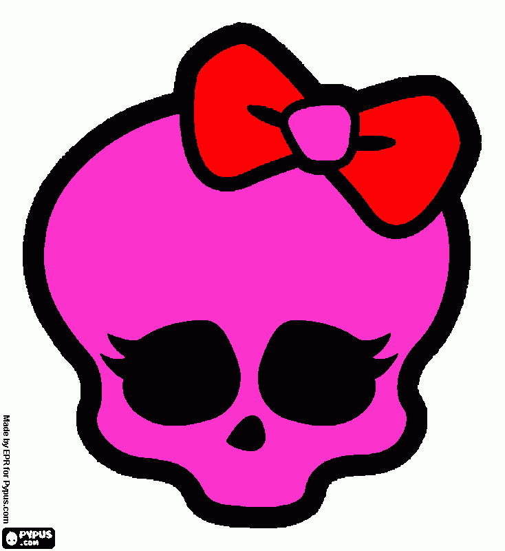 dessin le crane de monster high