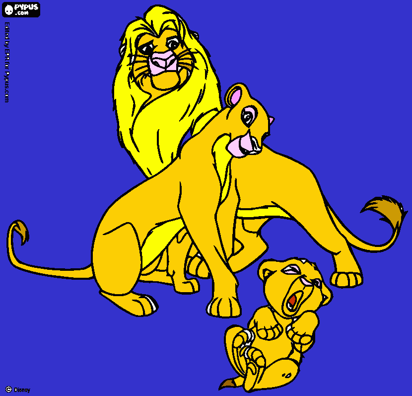 dessin le roi lion