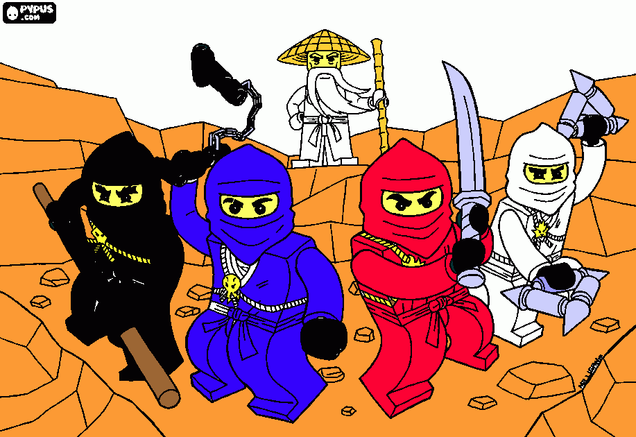 dessin Lego Ninjago suite
