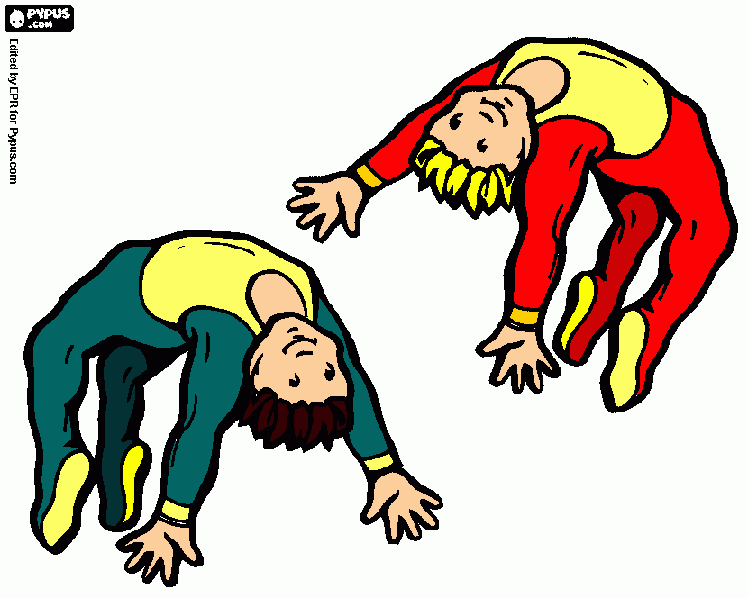 dessin les acrobates