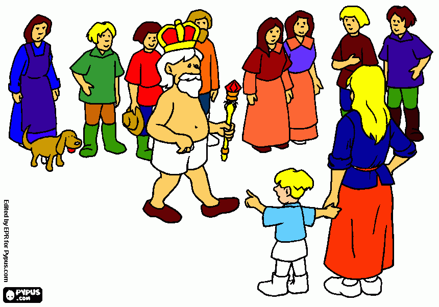 dessin les habits neufs de l'empereur