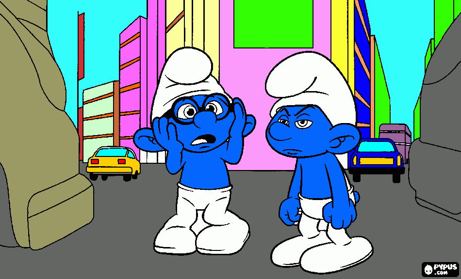 dessin les schtoumphs