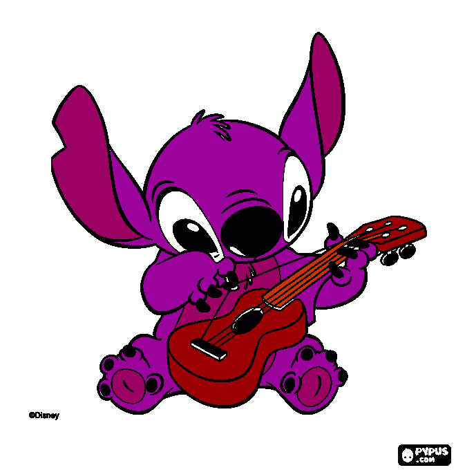 dessin lilo mauve