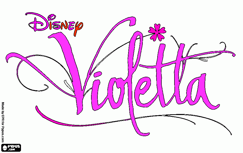 dessin logo de violetta