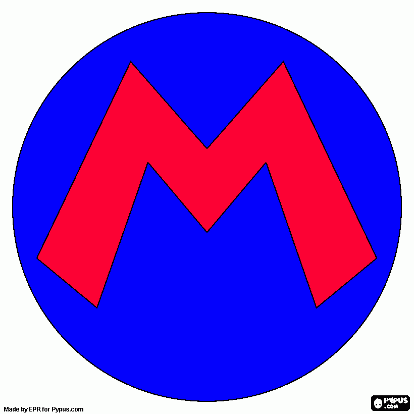 dessin m de mario 