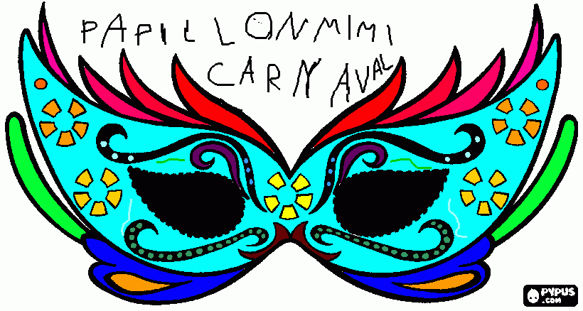 dessin MASQE CARNAVAL