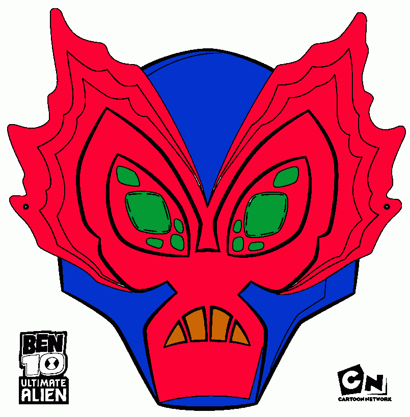 dessin masque ben 10