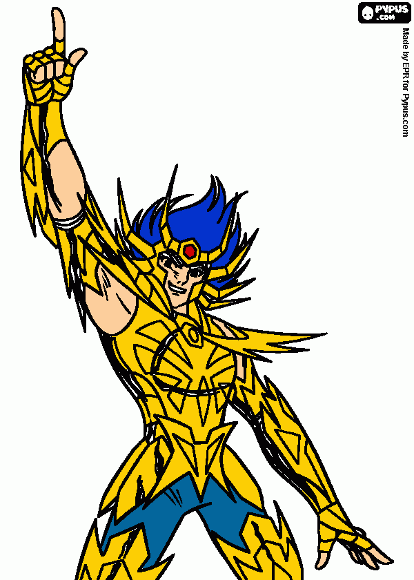 dessin masque de mort saint seiya