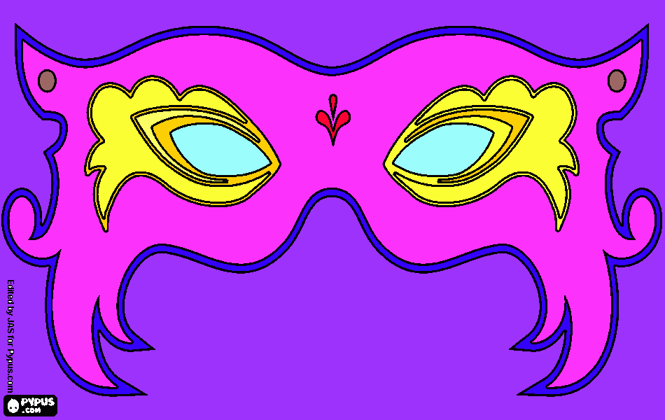 dessin Masque vénitien