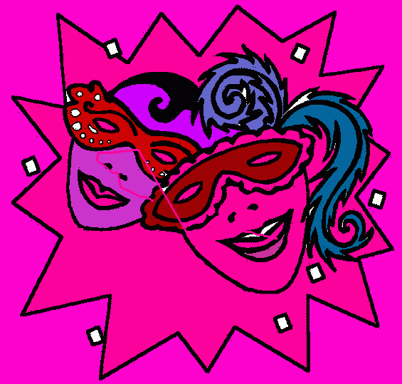 dessin Masques Venise