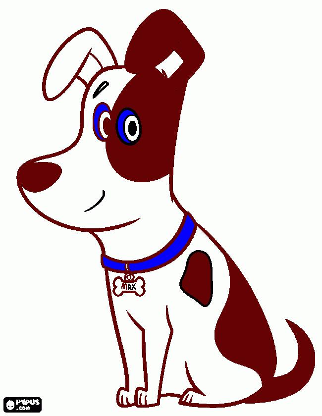 dessin max coloriage chien