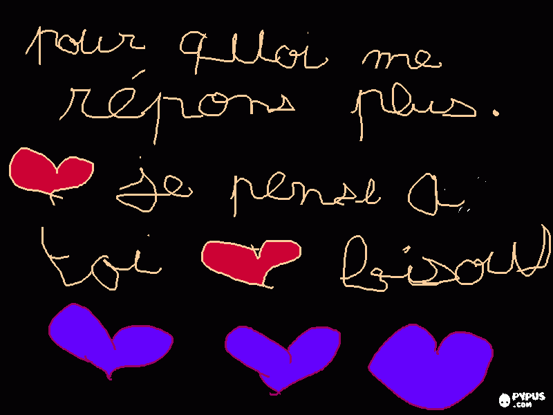 dessin message pour Carla Byrotheau