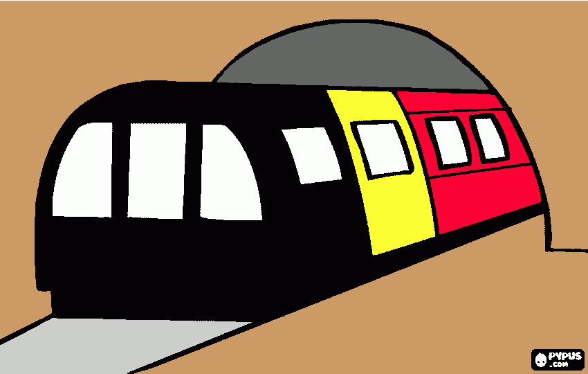 dessin metro Bruxelles