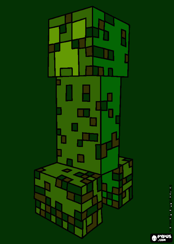dessin mine craft