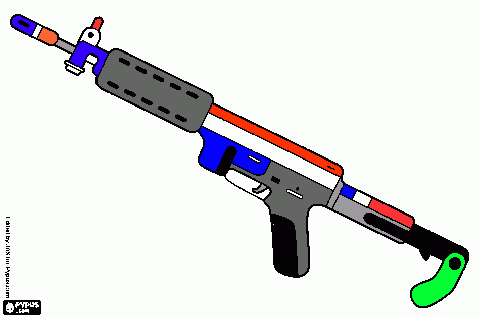 dessin mitraillette