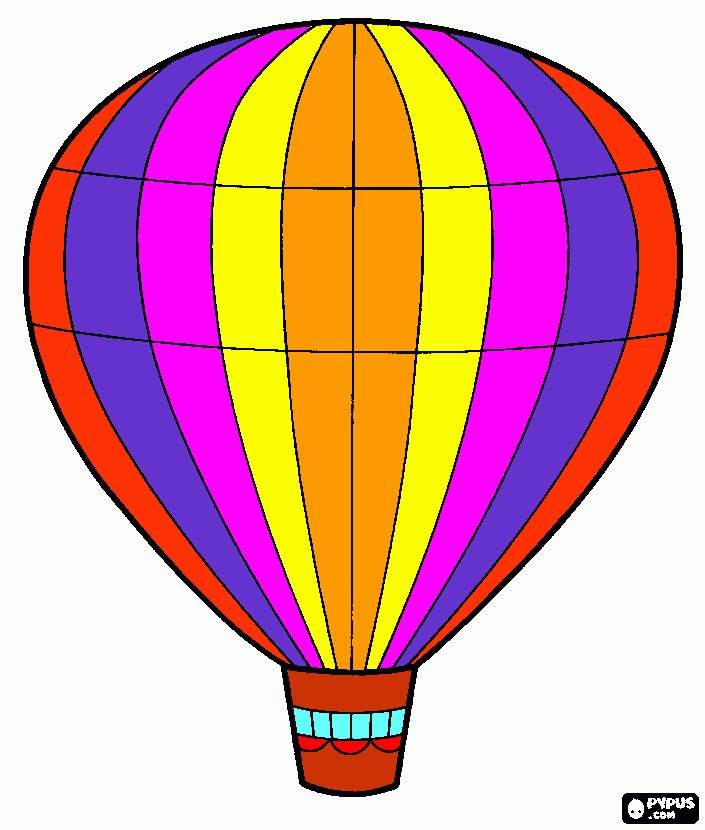 dessin mongolfiere