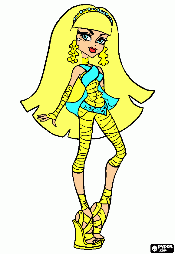 dessin monster high(cléo denil)