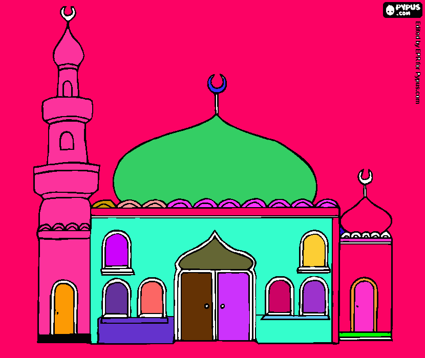 dessin mosquée