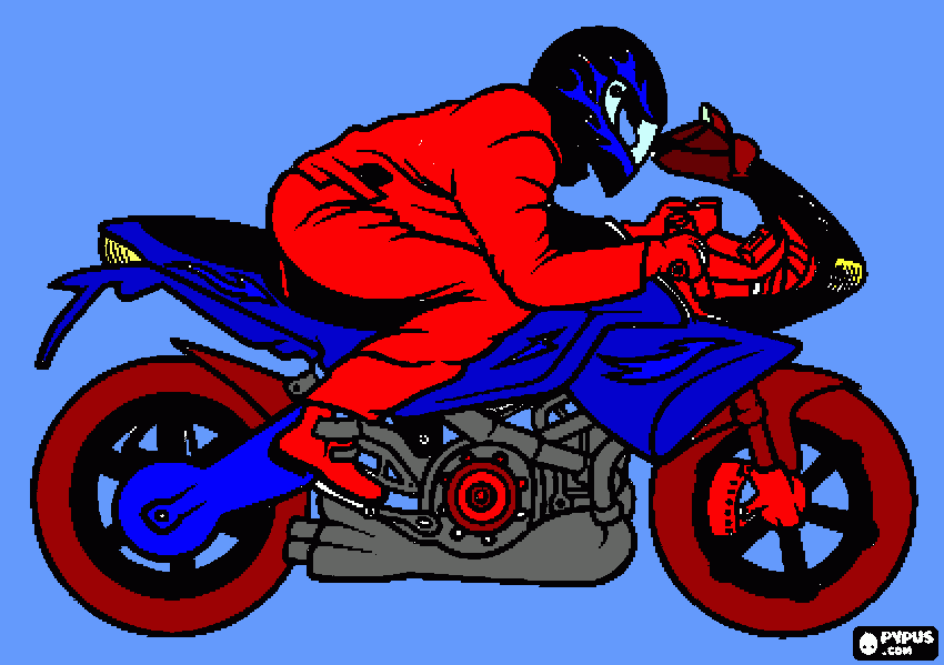 dessin motard