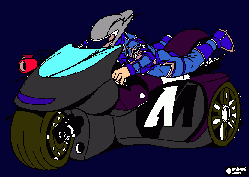 dessin MOTO DE PAPA