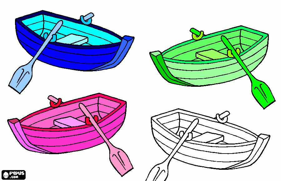 dessin Nos bâteaux (presque finis)