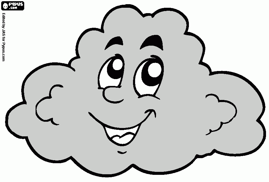 dessin nuage gris