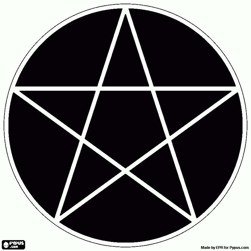 dessin pentacle