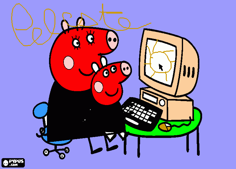 dessin peppa