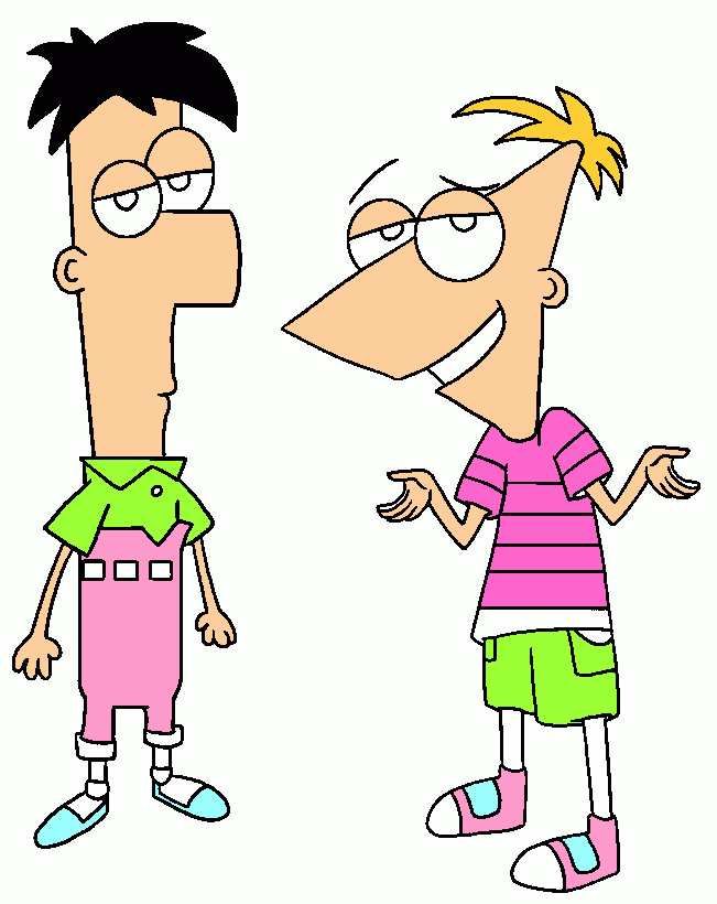dessin phineas et  ferbe
