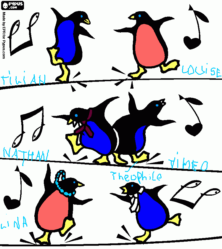 dessin pigouins