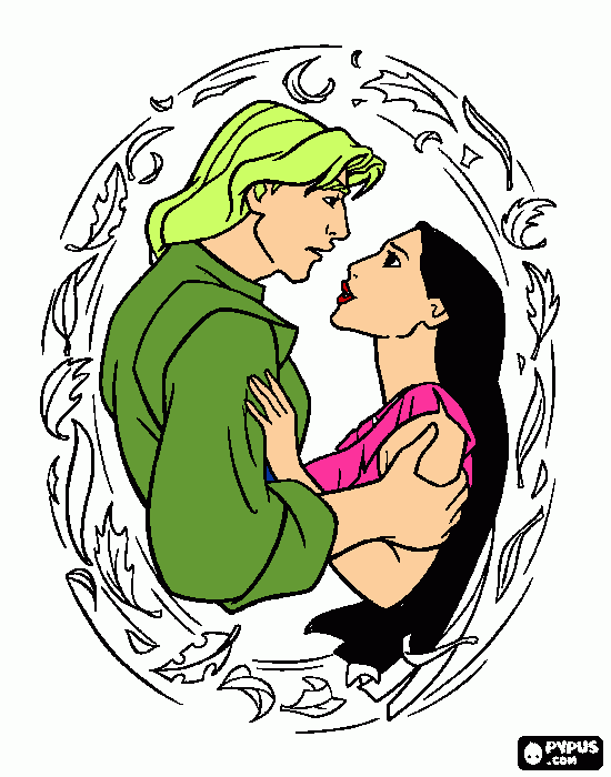 dessin pocahonntas