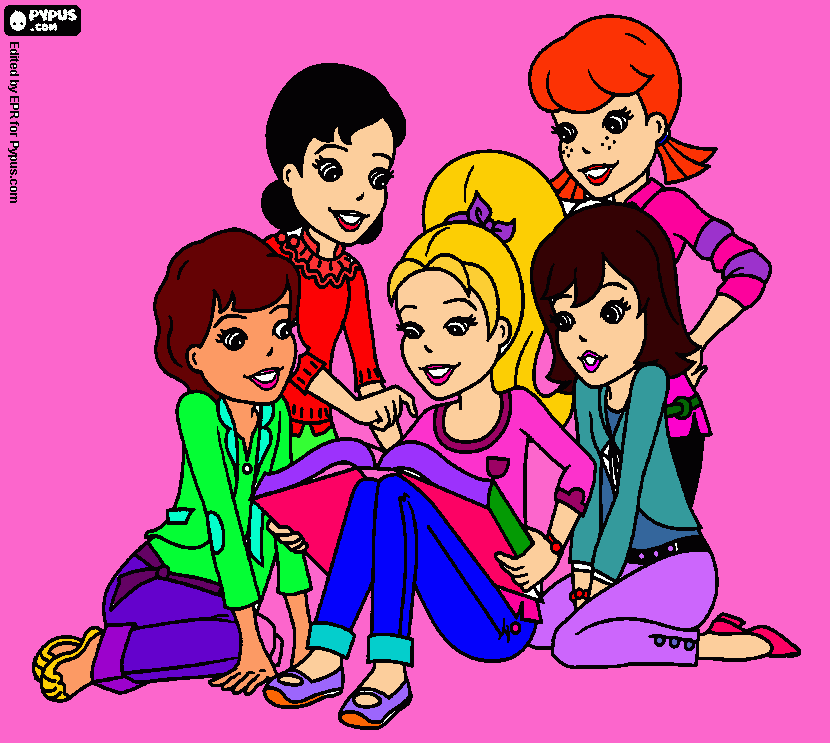 dessin Polly et ses amies