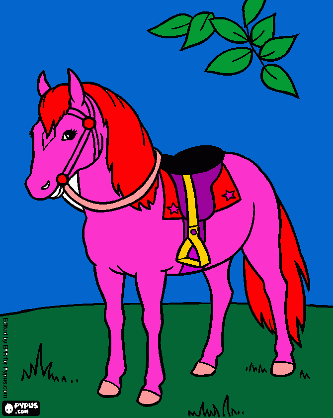 dessin poney youpi