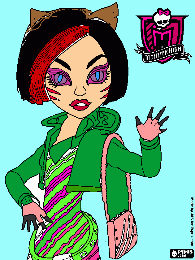 dessin poupée monster high