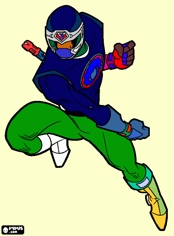 dessin POWER RANGER SAMOURAI