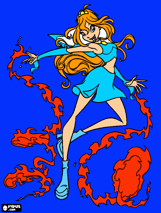 dessin Princesse Bloom